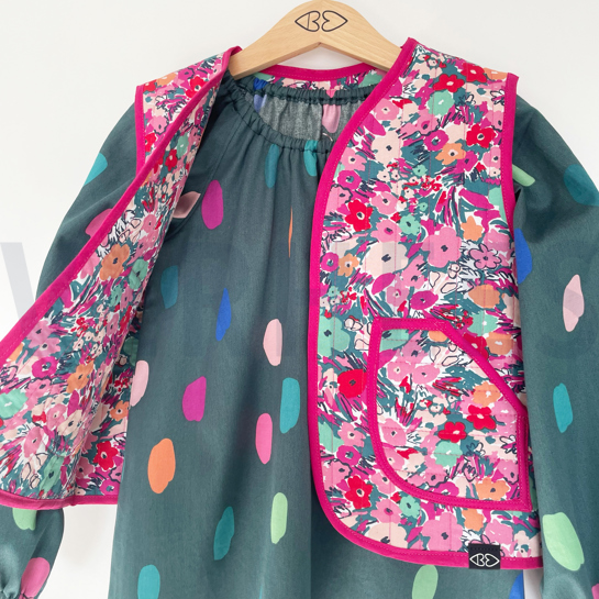 KATOEN SATIJN ZOMER SPOT MOSGROEN #7