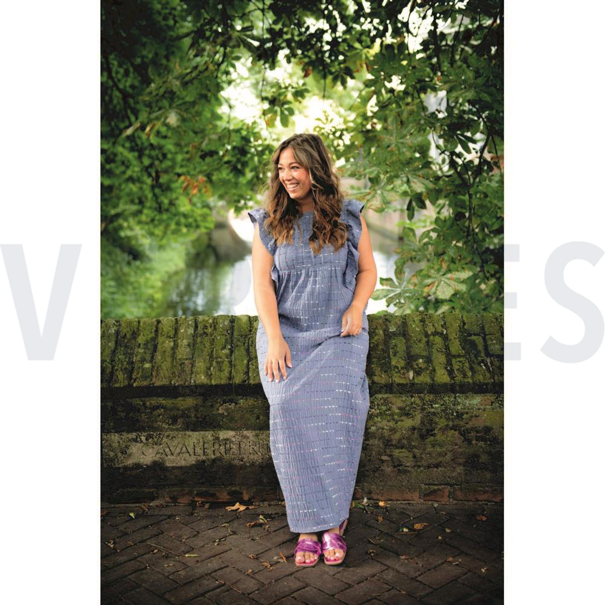 CRINKLE COTTON DOBBY STRIPE JEANS (high resolution) #6