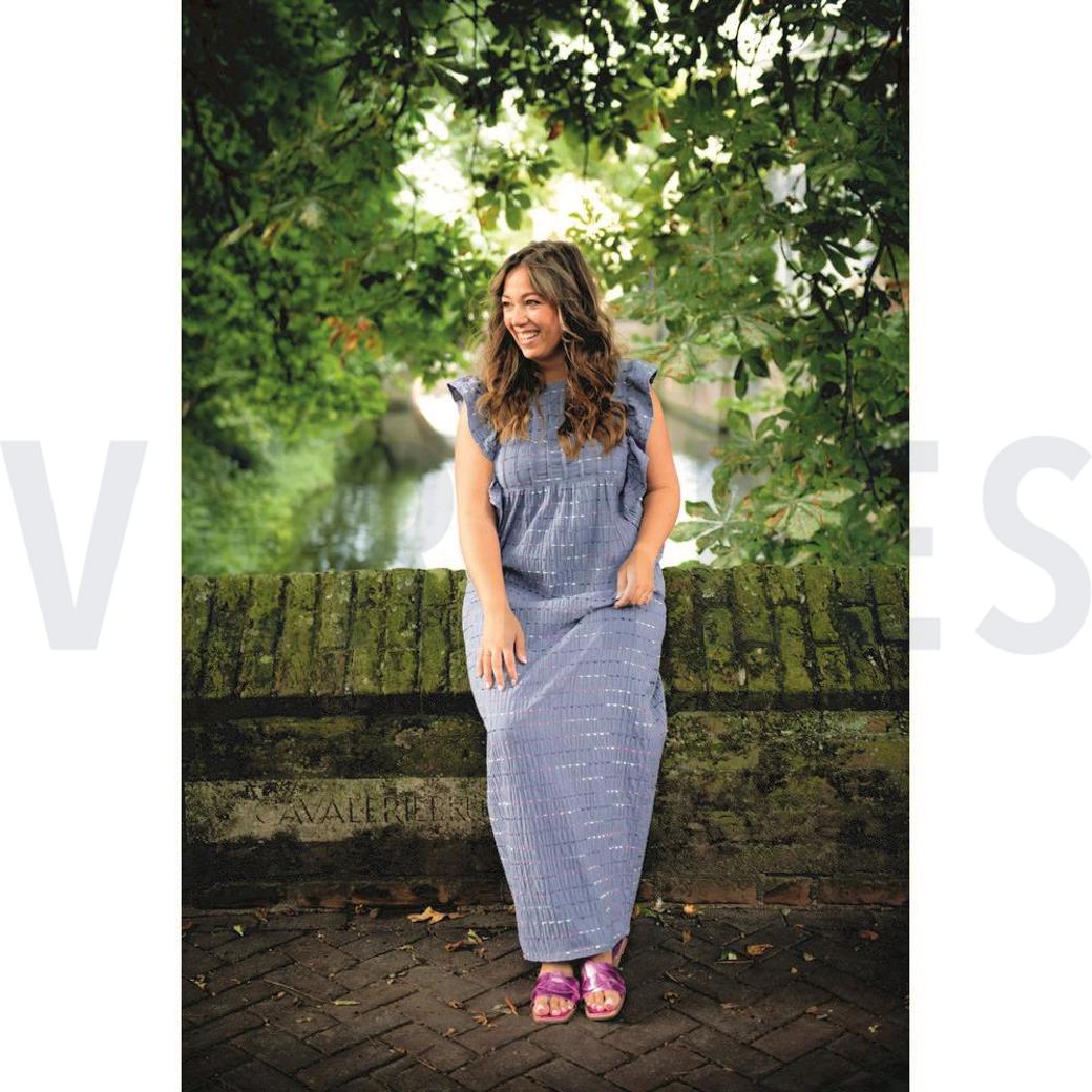 CRINKLE COTTON DOBBY STRIPE CAMEL #6
