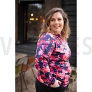 JERSEY DIGITAL FLOWERS NAVY (thumbnail) #6