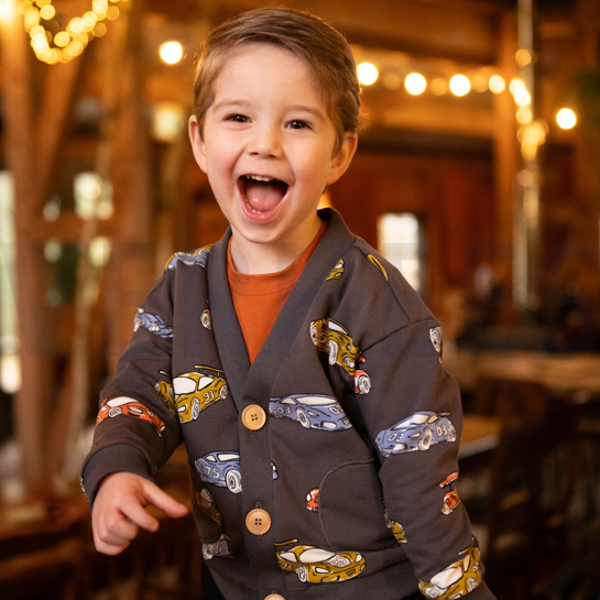 FRENCH TERRY RACECARS BLACK #7