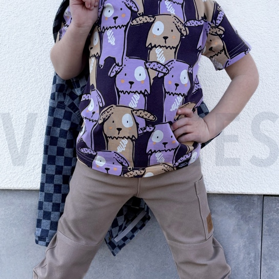 JERSEY HUNDE DUNKELVIOLETT #7