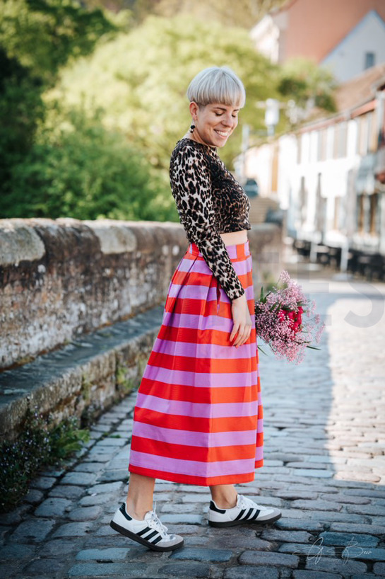 CANVAS STRIPES MINT/BLUE #7