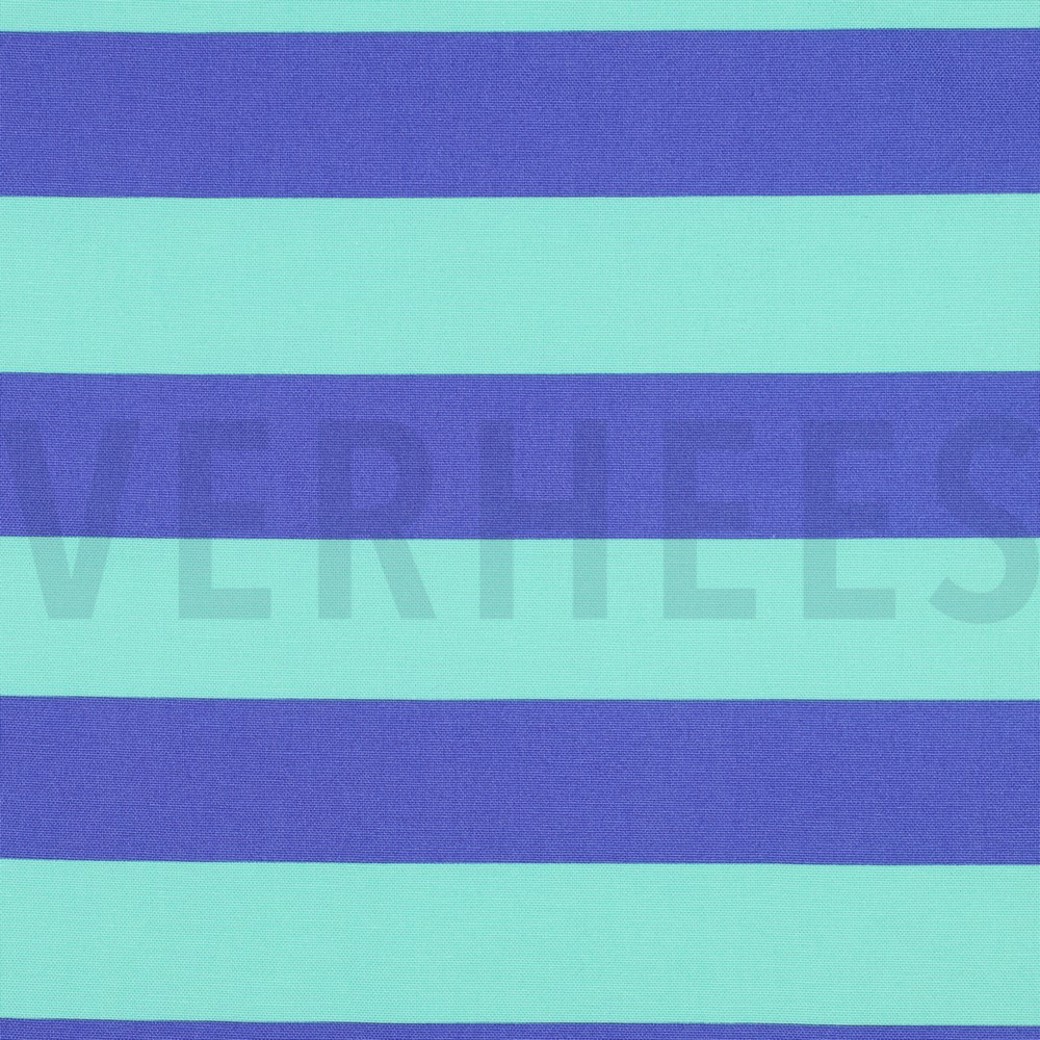 CANVAS STRIPES MINT/BLUE #6