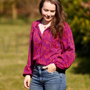 VISCOSE ROSELLA STRETCH ABSTRACT PURPLE (thumbnail) #6