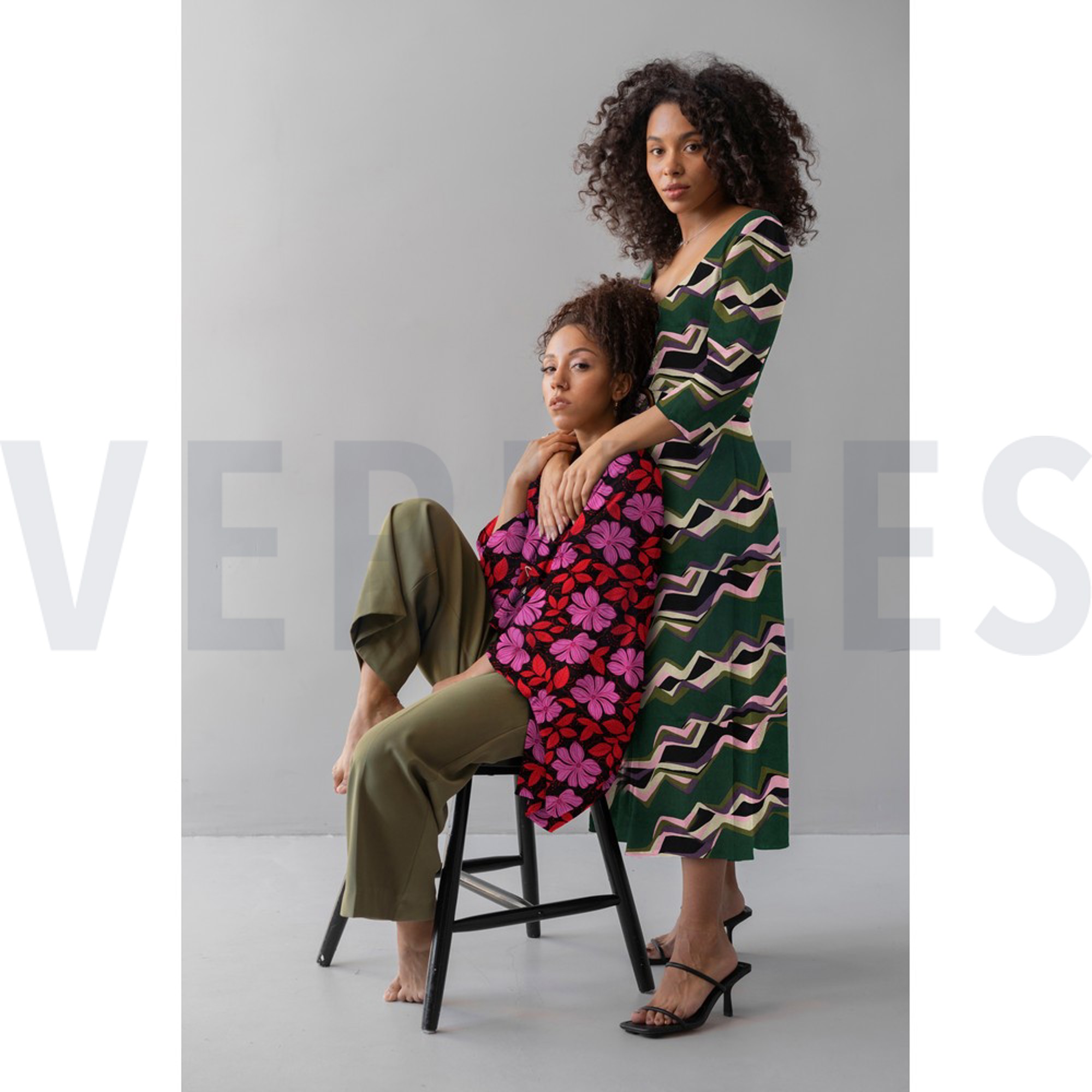 COTTON SATIN FLOWERS DARK GREEN (high resolution) #6
