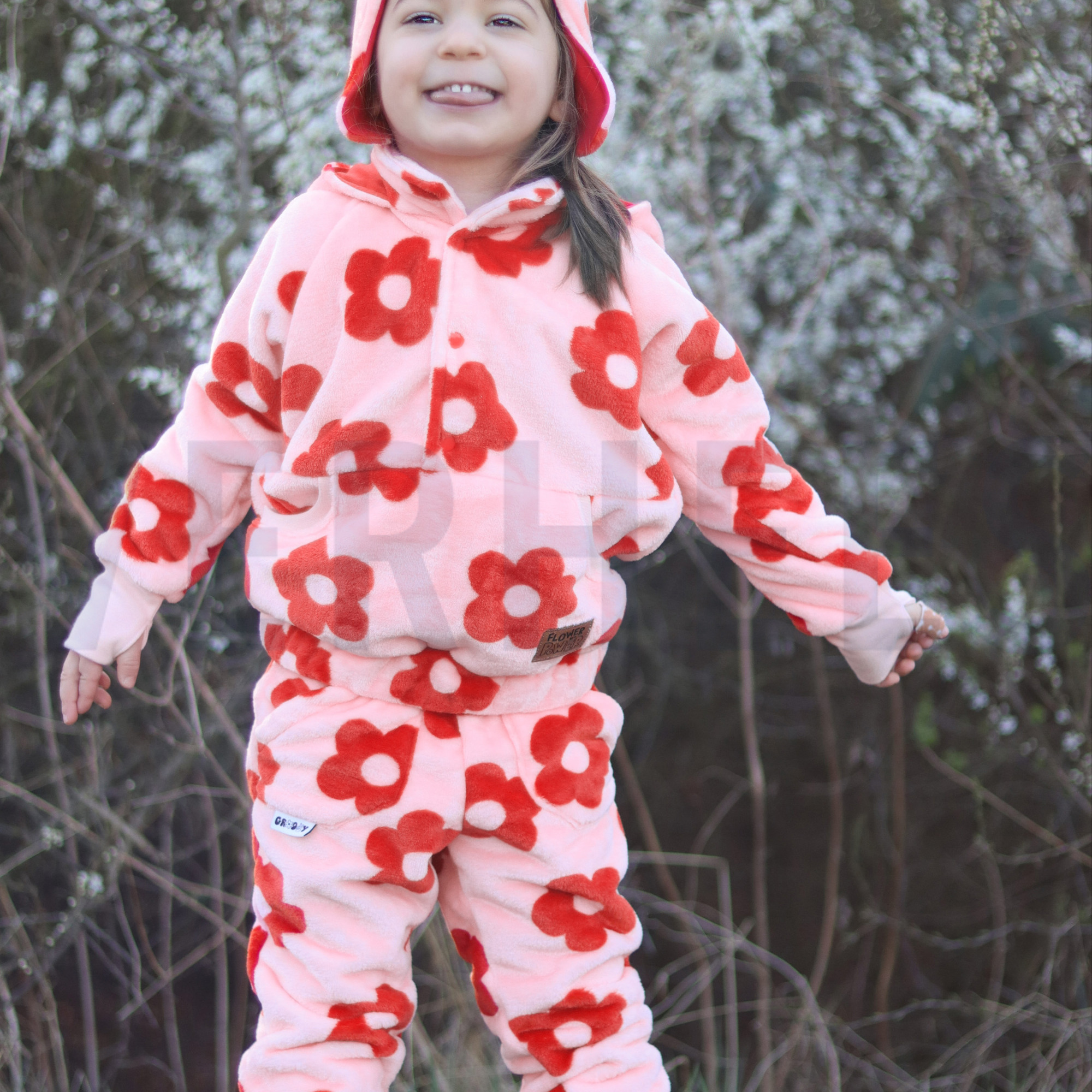 FLEECE FLOWERS LIGHT PINK (high resolution) #6