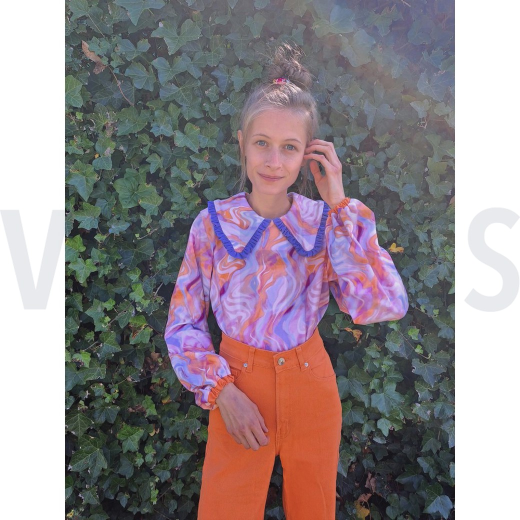 JERSEY DIGITAL MARBLE TANGERINE #6