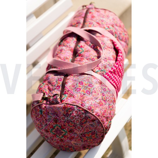 COTTON VOILE STEPPED DIGITAL PATCHWORK PINK #7