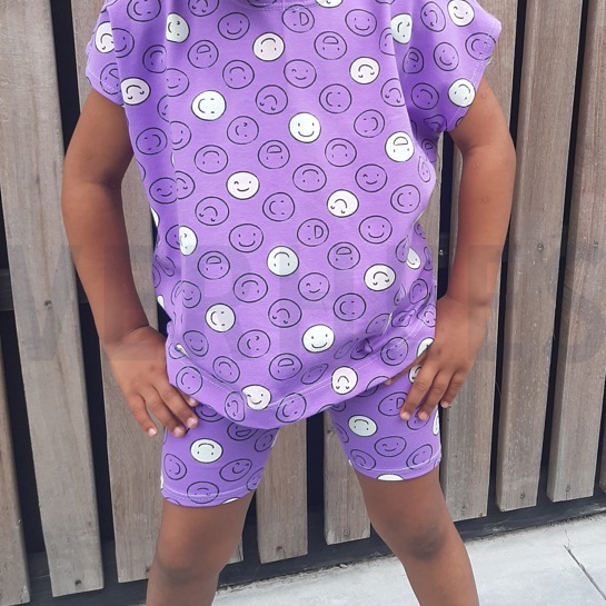 JERSEY GLOW IN THE DARK SMILEYS ROUGE #7