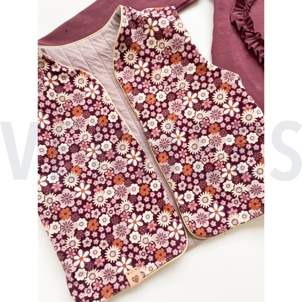 BABYCORD FLOWERS ARMY GREEN #6