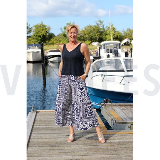 MAGNOLIA STRETCH PATCHWORK MARINEBLAUW #7