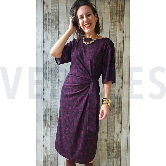 VISCOSE ROSELLA STRETCH DIGITAL FLOWERS FUCHSIA #7