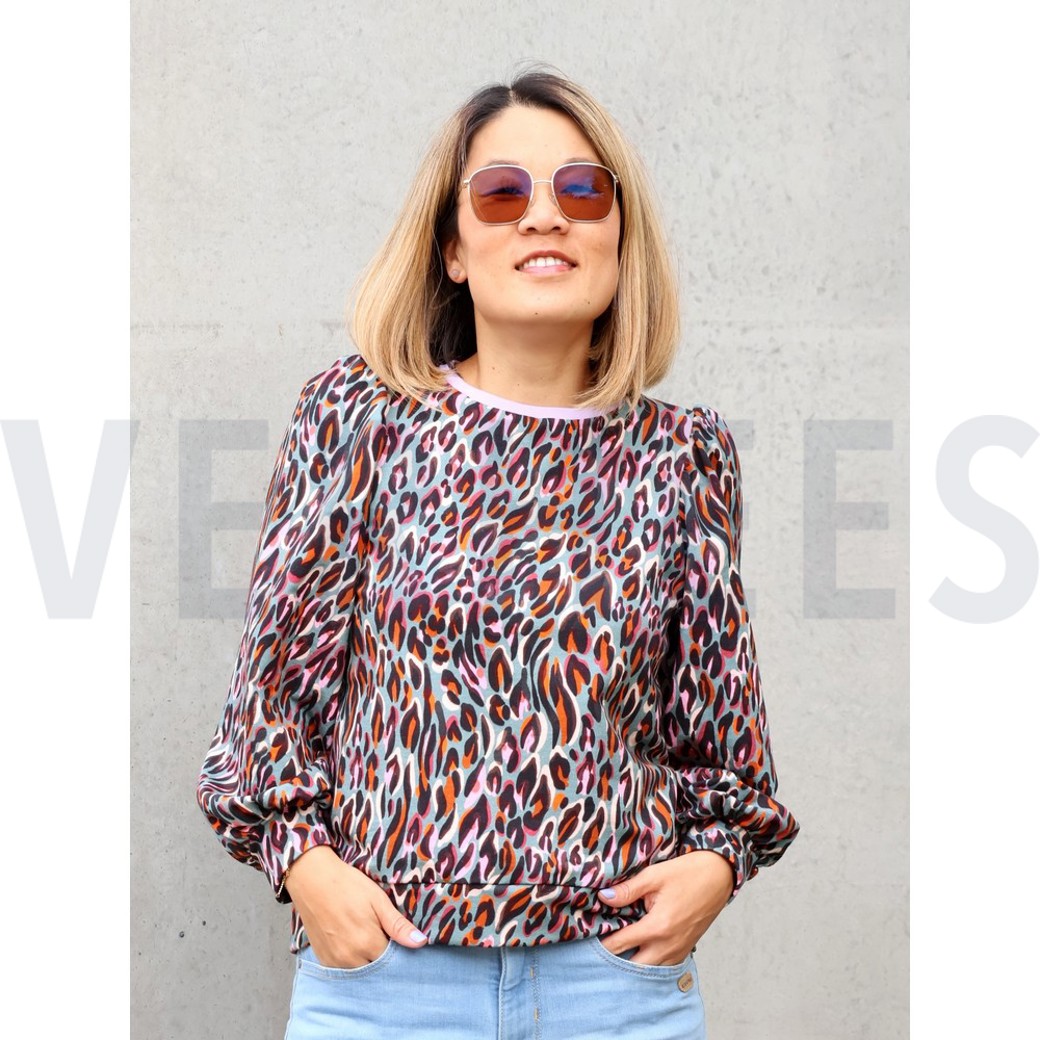 FRENCH TERRY DIGITAL ANIMAL SKIN CINNAMON #6