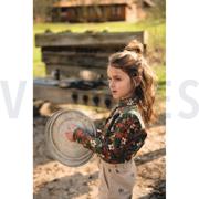POPLIN WILD FLOWERS ARMY GREEN (thumbnail) #6