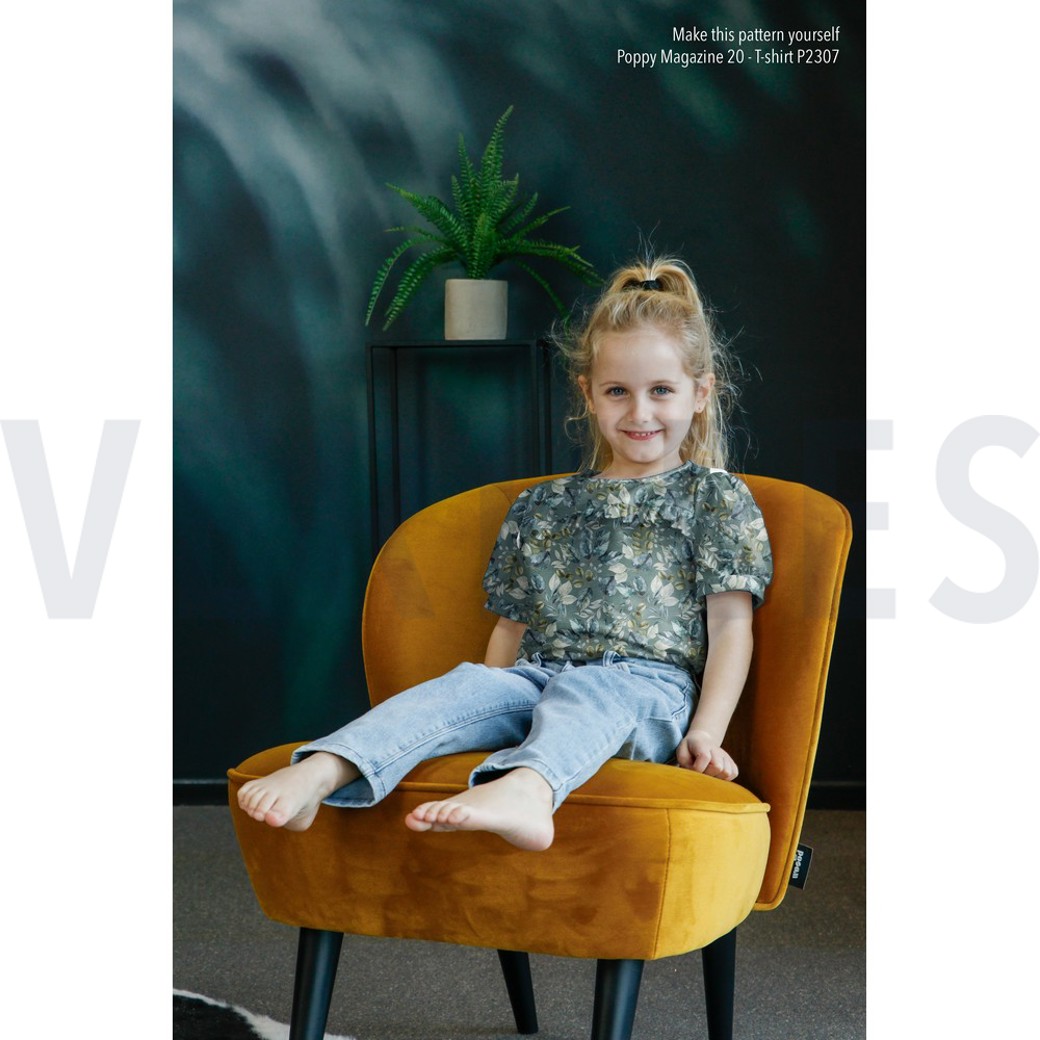 JERSEY DIGITAL LEAVES SAGE #6