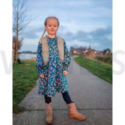 VISCOSE ROSELLA STRETCH BLOEMEN PETROL (thumbnail) #6