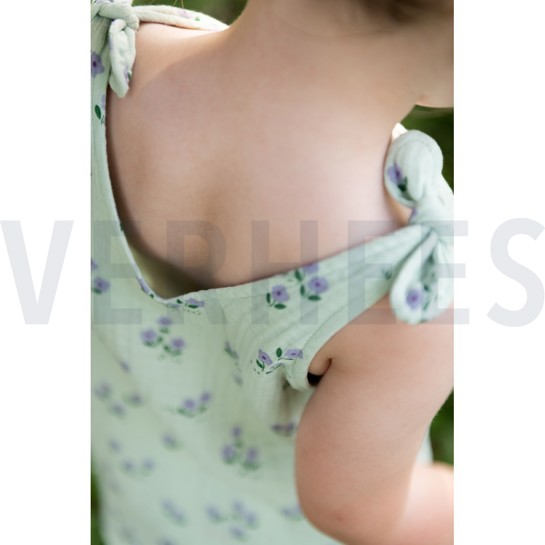 DOUBLE GAUZE FLOWERS MINT #7