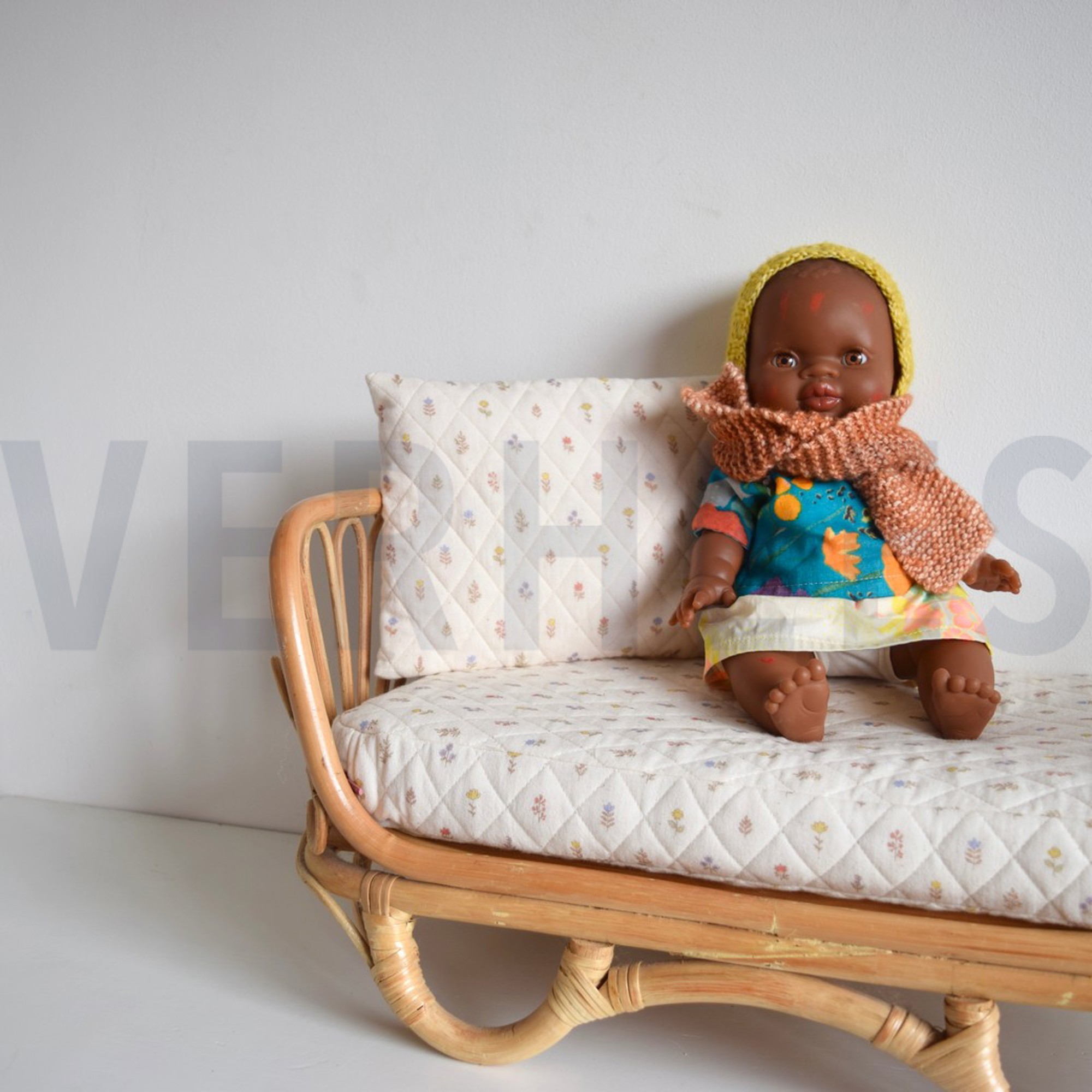 DOUBLE GAUZE GOTS DIGITAL FLOWERS NATURAL (high resolution) #6