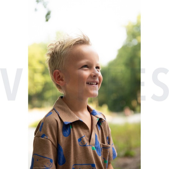 JERSEY MELANGE DOGS TAUPE #7