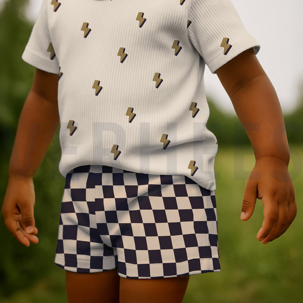 JERSEY GOTS NATURAL CHECKS NATURAL #6