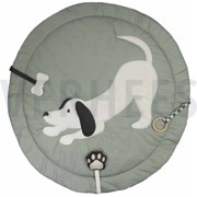 FINE POPLIN DIGITAL PLAYMAT PANEL DOGS GREEN (thumbnail) #6
