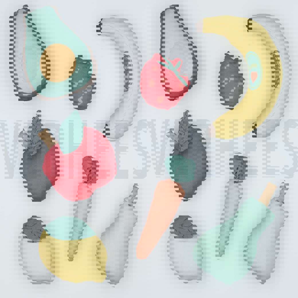 FINE POPLIN DIGITAL PANEL FARMERS MARKET LIGHT BLUE #6