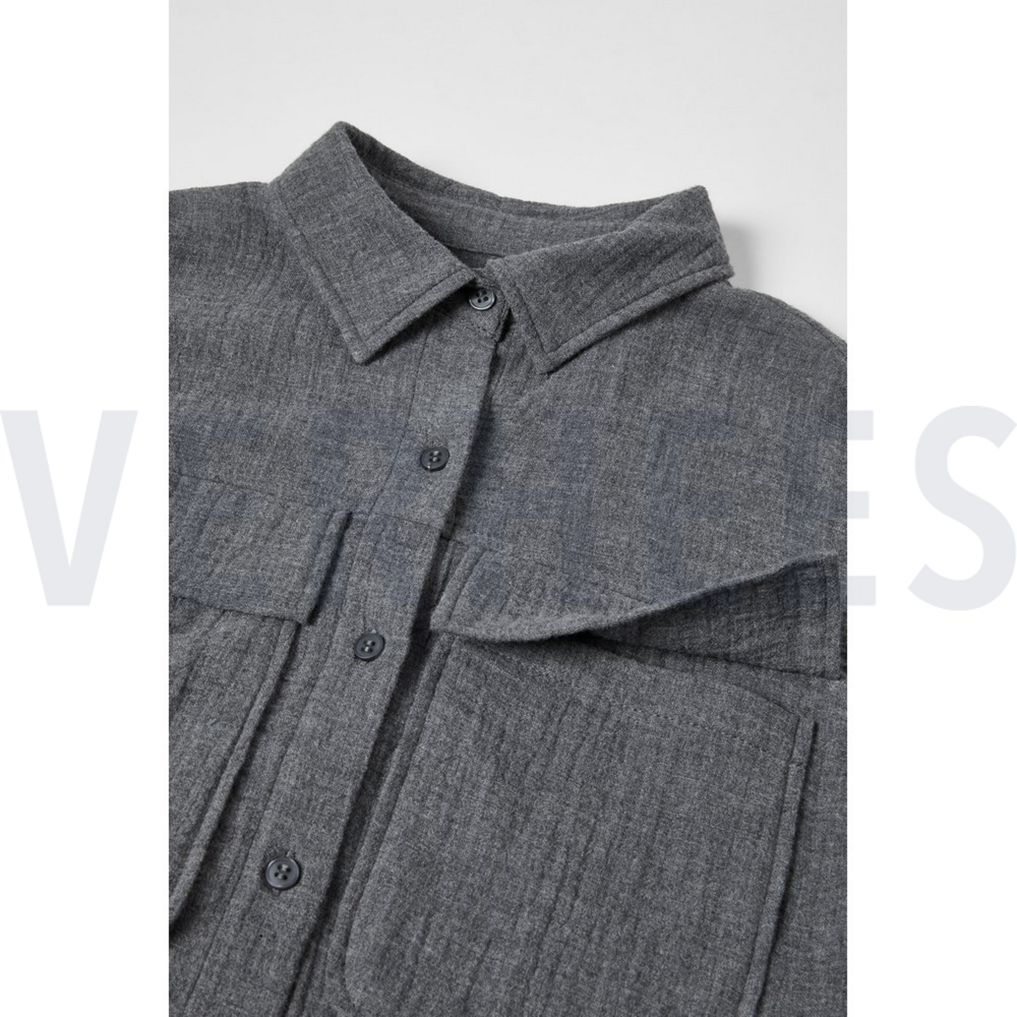 DOUBLE GAUZE MELANGE GREY MELANGE (high resolution) #6