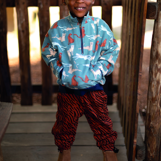 SOFT SWEAT GOTS LEOPARD WHITE #7