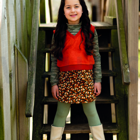 GEWASCHEN CORDUROY BLUME WEISS #7