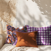 COATED COTTON CHECKS BLUE (thumbnail) #6