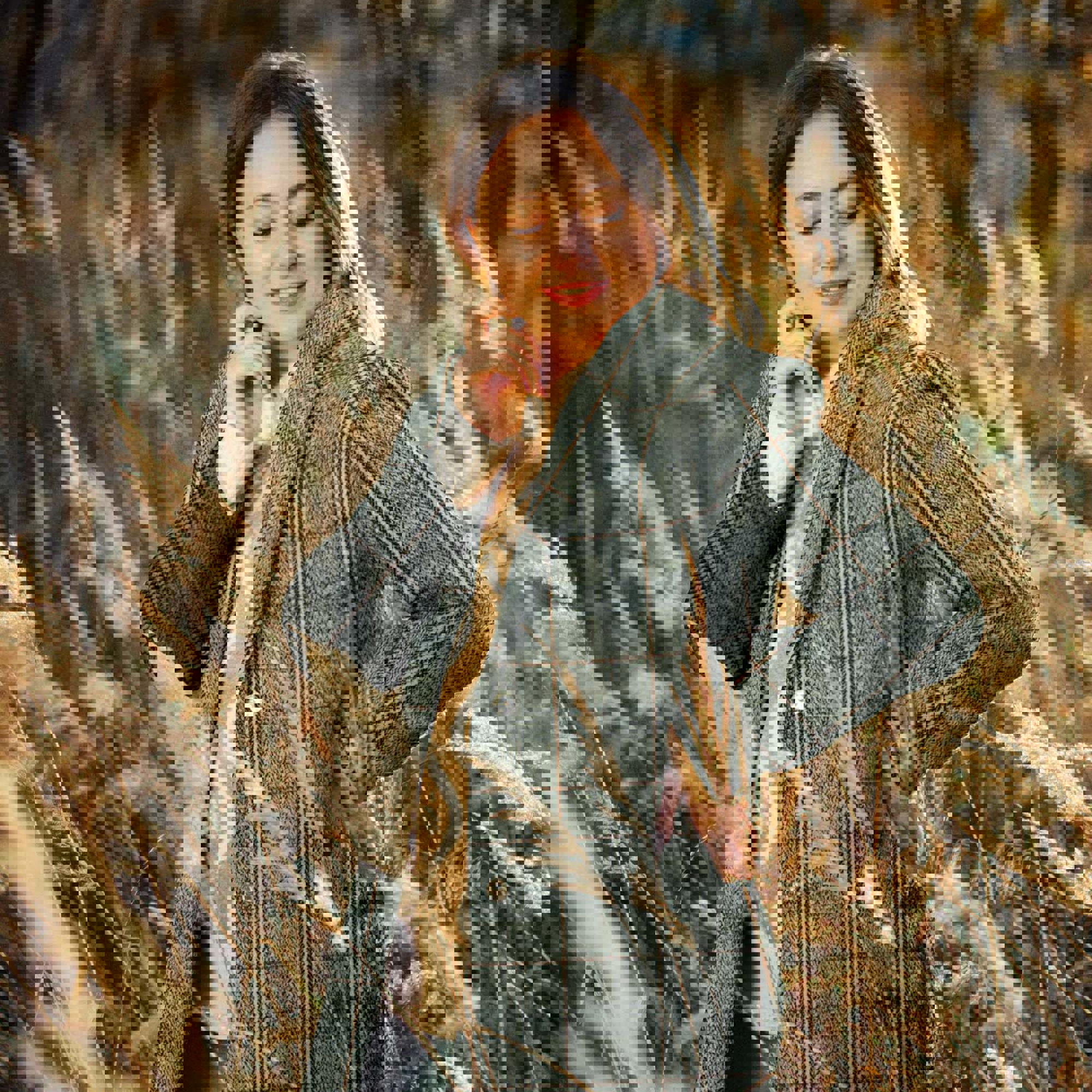 COAT CHECKS ECRU (high resolution) #7