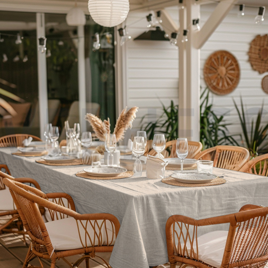 EUROPEAN FLAX LINEN 220 GM2 MAUVE #7