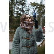 FAUX FUR WITH SILVER LUREX ECRU (thumbnail) #7
