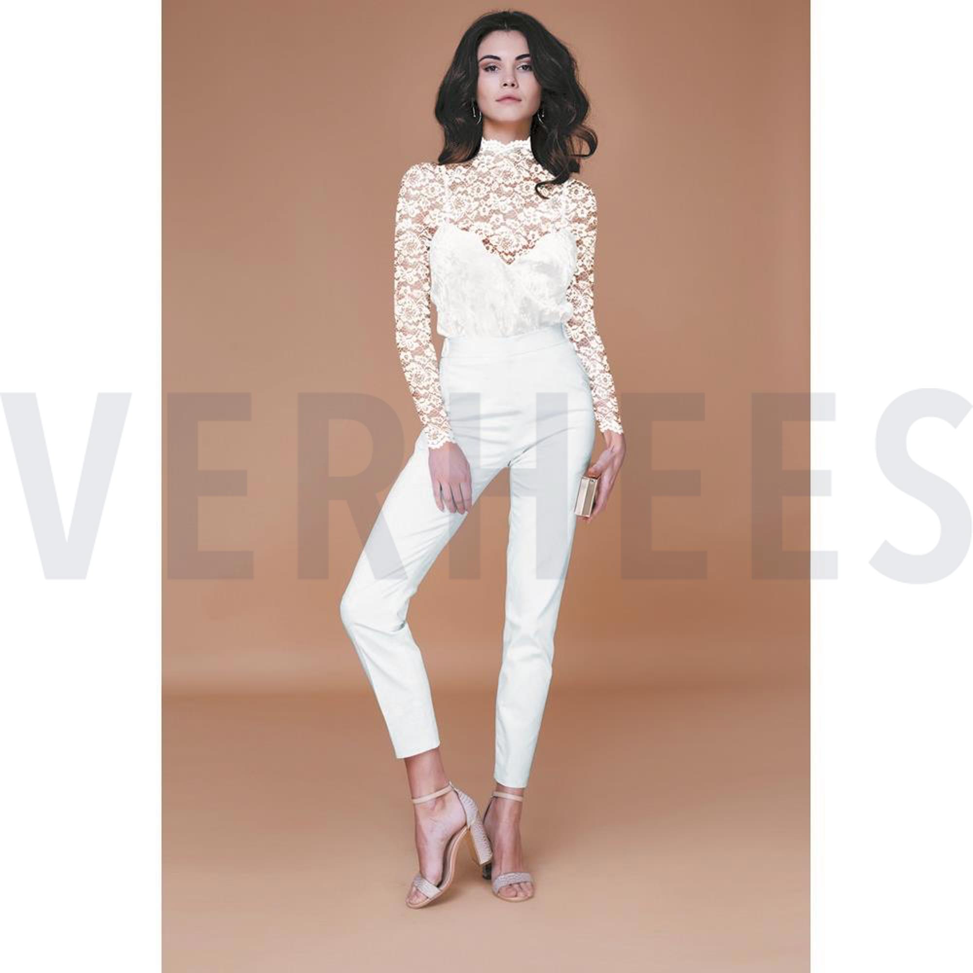 LACE BORDER 2 SIDES OCHRE (high resolution) #7