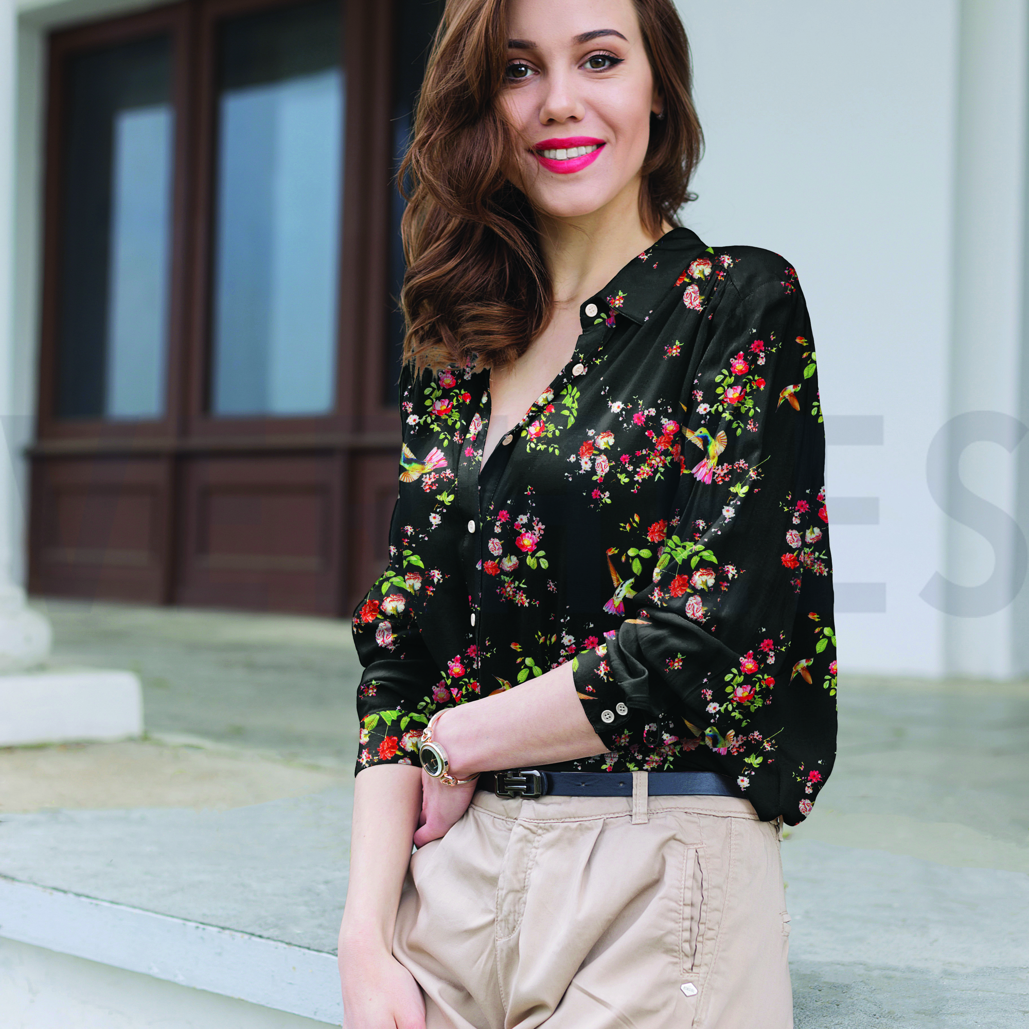 MAGNOLIA STRETCH BLACK (high resolution) #7