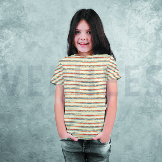 GARNFÄRBT GESTRICKTE STREIFEN MEHRFARBIG #7