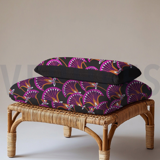 CANVAS DIGITAL BLUMEN ANTHRAZIT #7