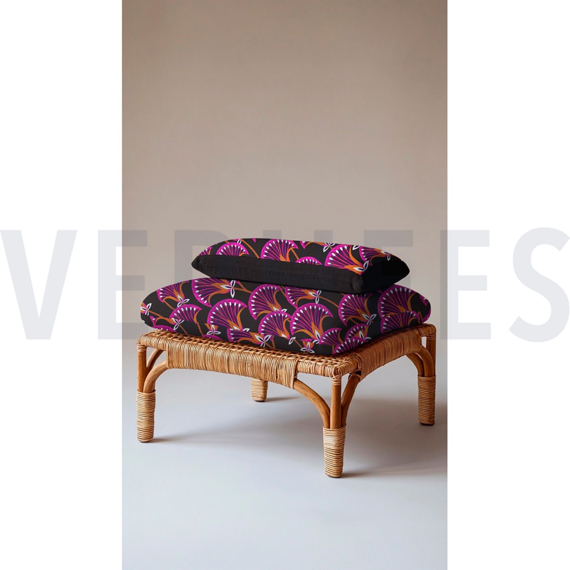 CANVAS DIGITAL FLOWERS ANTHRACITE (high resolution) #7
