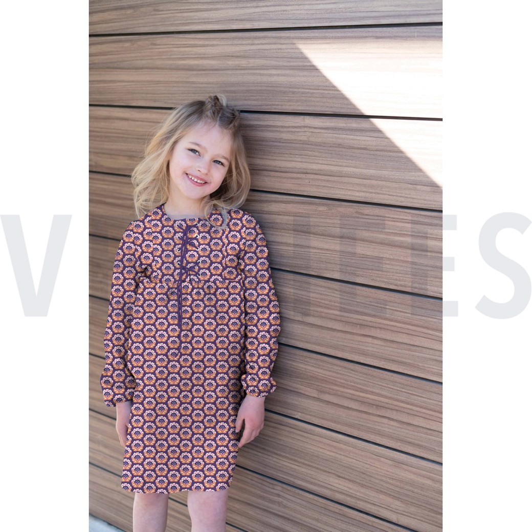 BABYCORD FLOWERS NAVY #7