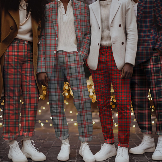 SCHOTTISCHES KARO GRAU #7