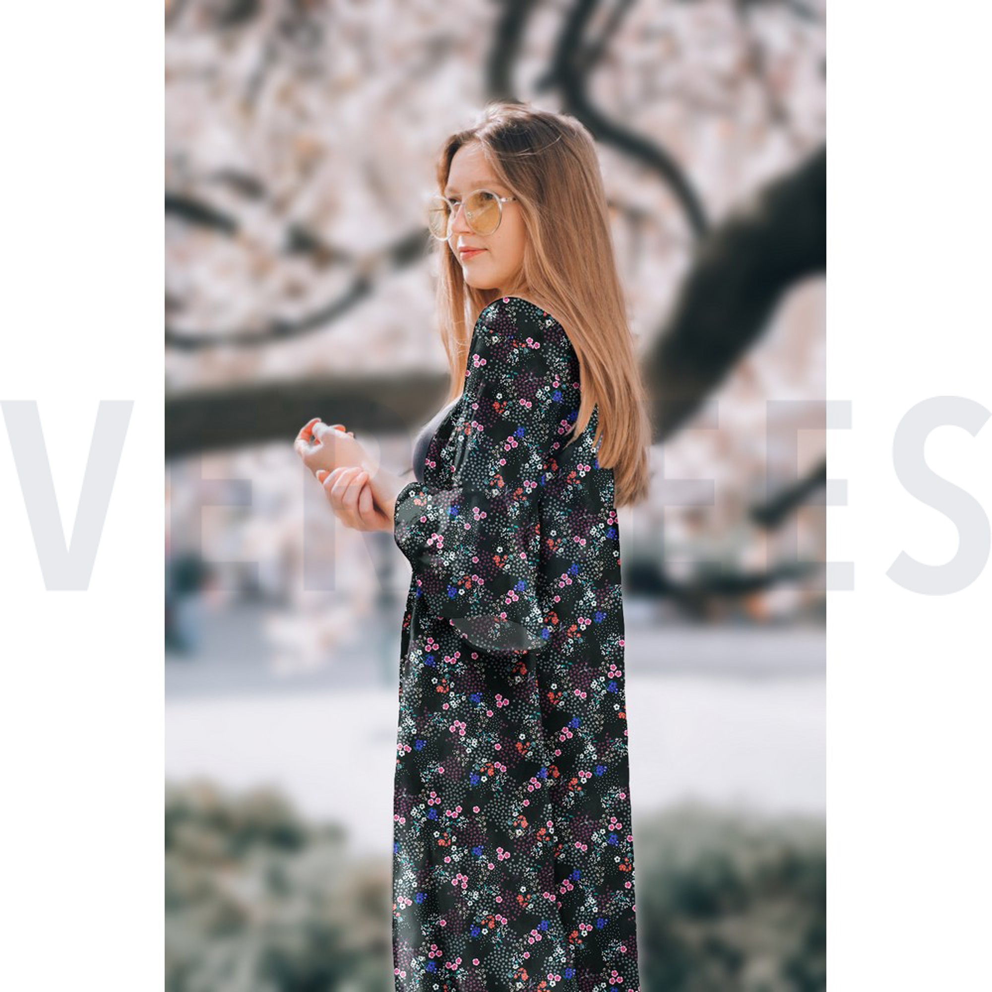 MAGNOLIA STRETCH DIGITAL BLACK (high resolution) #7