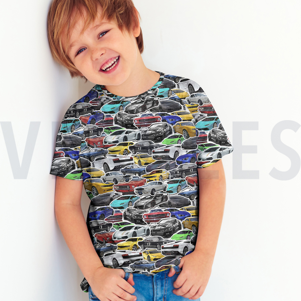 JERSEY DIGITAL FAST CARS MULTICOLOR #7