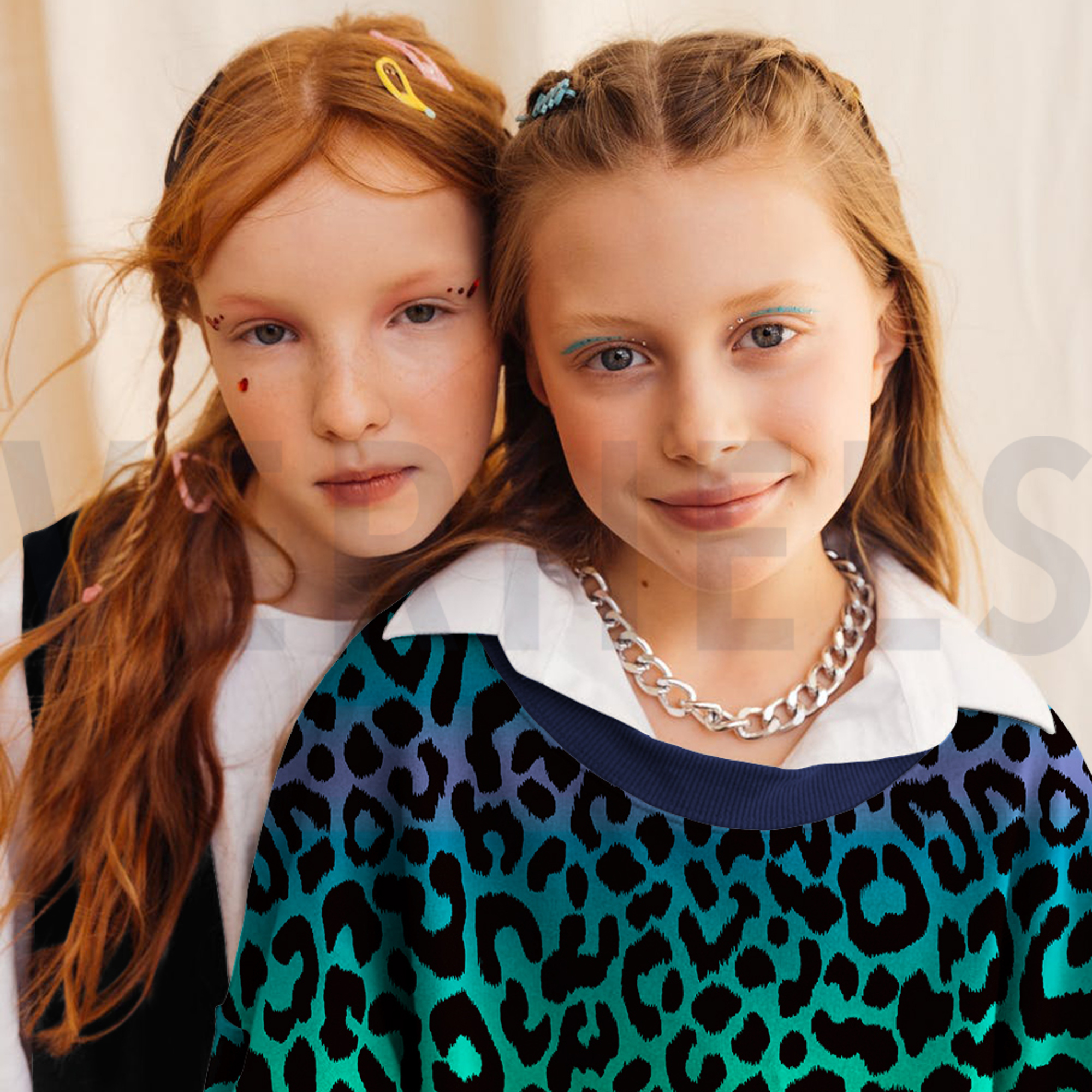 FRENCH TERRY DIGITAL ANIMAL SKIN LIGHT BROWN (high resolution) #7