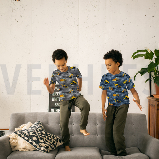 JERSEY DIGITAAL BOUWVOERTUIGEN ZWART #7