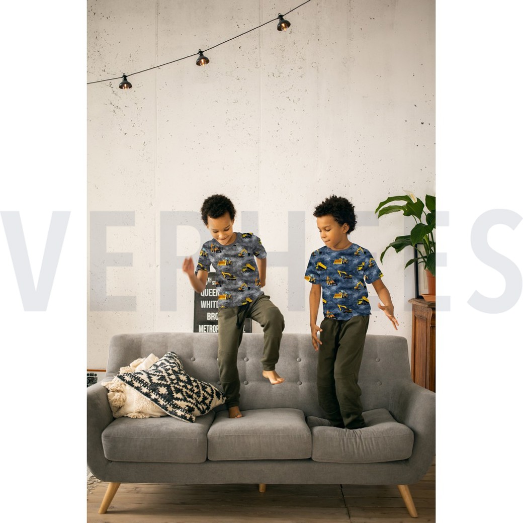 JERSEY DIGITAL CONSTRUCTION VEHICLES NAVY #7