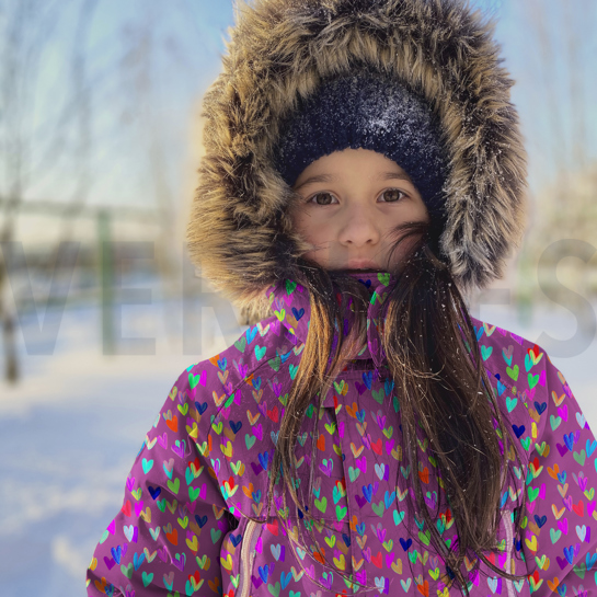 SOFTSHELL DIGITAL HEARTS PURPLE #7