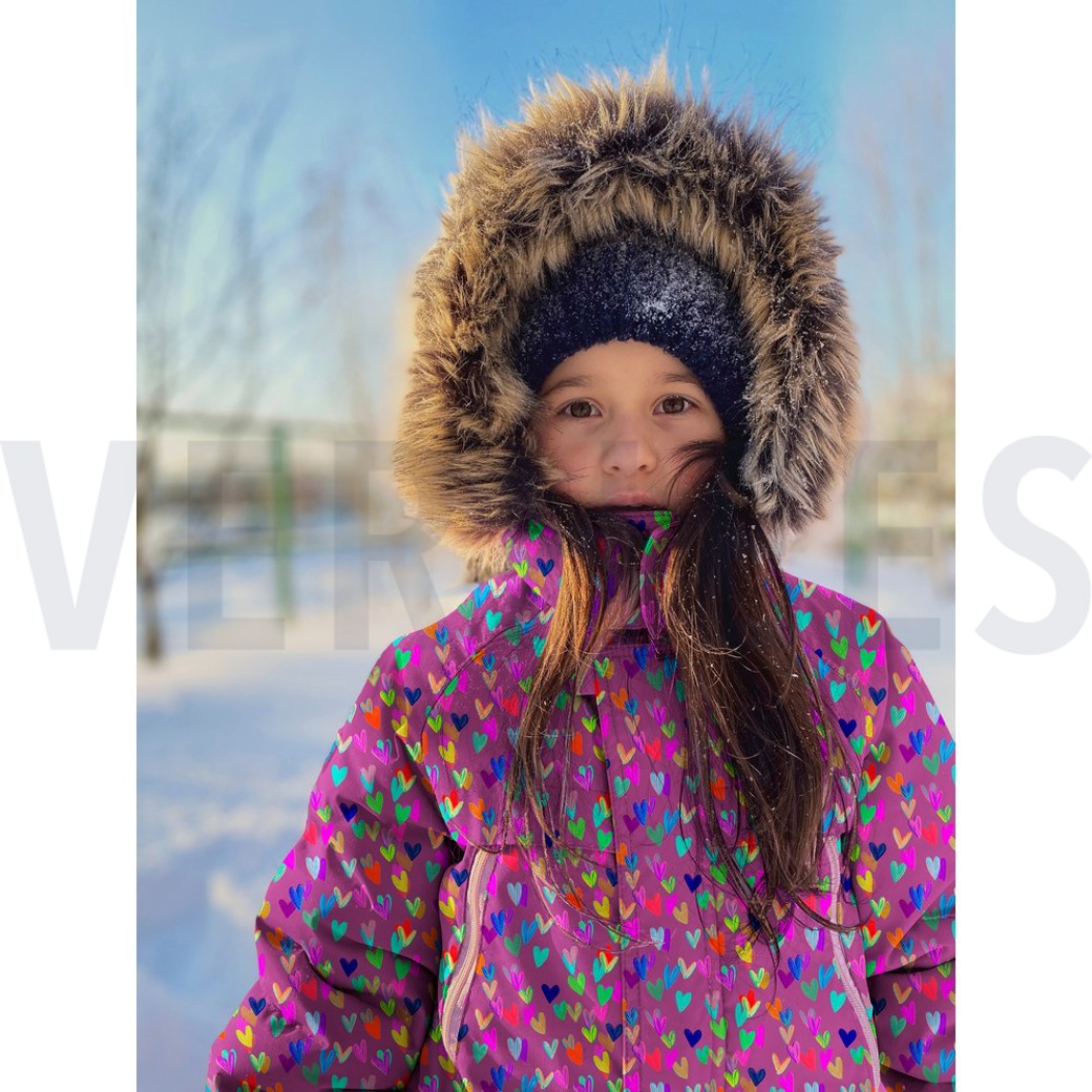 SOFTSHELL DIGITAL HEARTS PURPLE #7