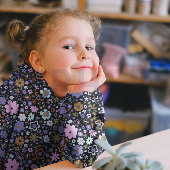 SWEAT MELANGE GLITZER BLUMEN ECRU MELIERT #7