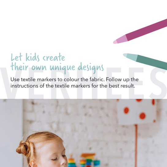 KATOENEN POPLIN RETRO INKLEURBAAR ZWART/ WIT #7